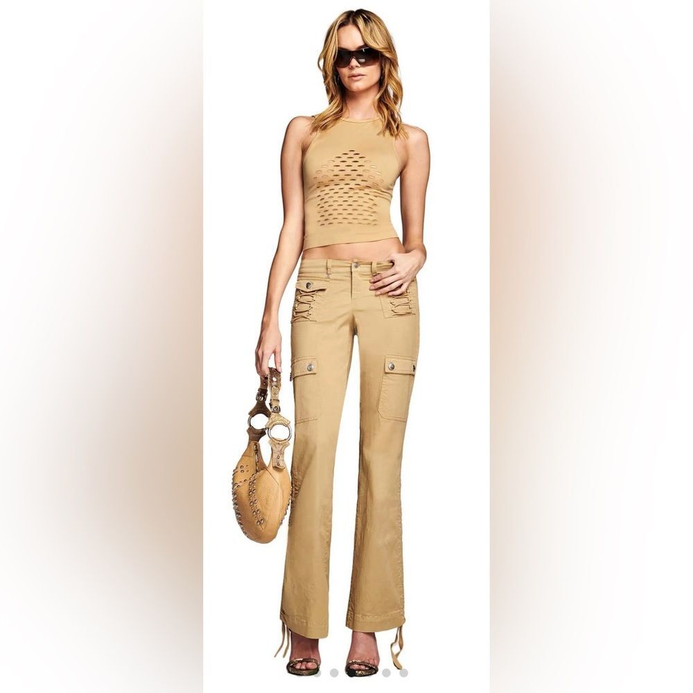 I.AM.GIA Jodi Cargo Pants In Tan Size Medium EUC